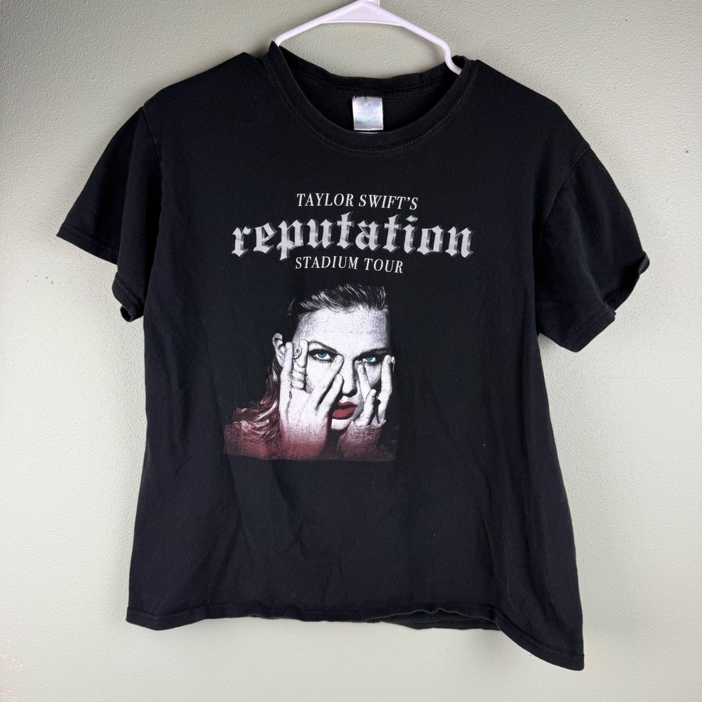 Taylor Swift Reputation Stadium Tour T-Shirt Wembley‎ London Black Womens